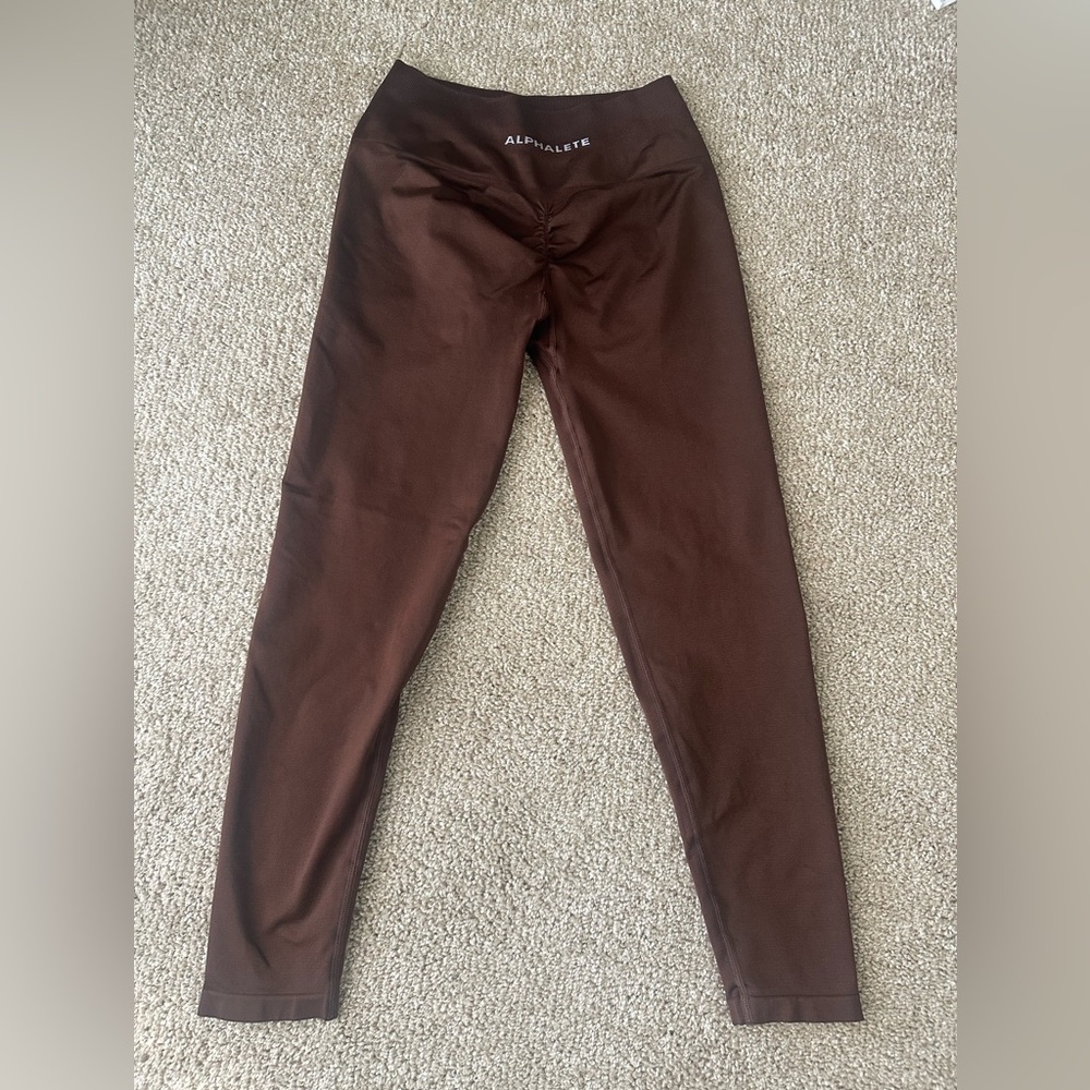 Alphalete Chocolate Brown Leggings